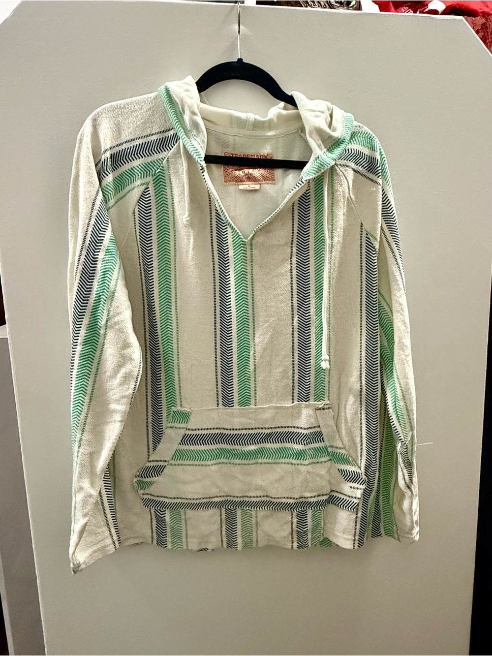 Size large striped hoodie